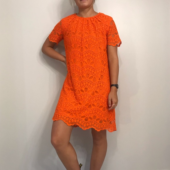 ORANGE LACE ZARA DRESS!! - Picture 2 of 4